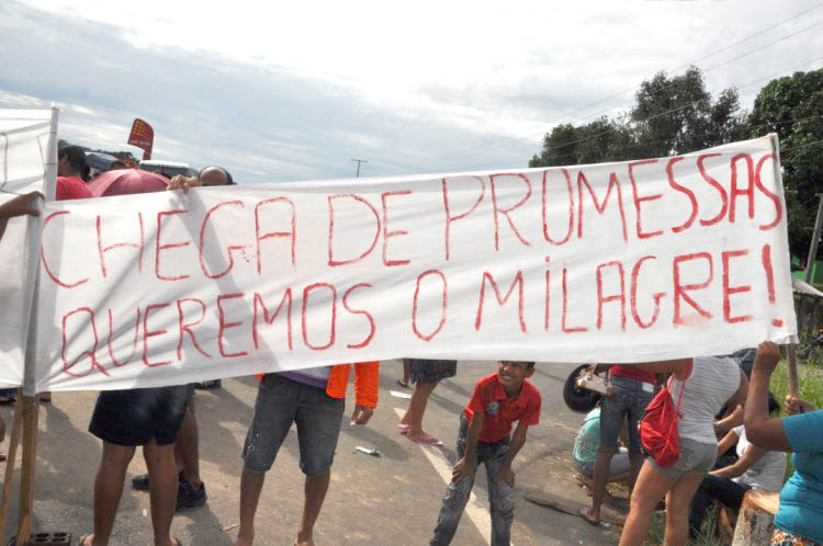 Moradores querem que as promessas de campanha sejam cumpridas