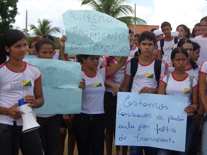 protesto alunos