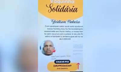 Parentes de acreano morto em RO organizam vaquinha para translado